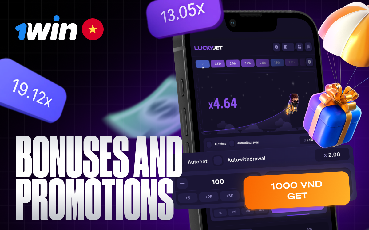 Maximize your wins on 1win Lucky Jet in Vietnam with exclusive bonuses and promos!
